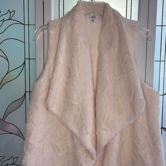 Jack White Faux Fur Swing Vest Size M - Picture 3 of 5